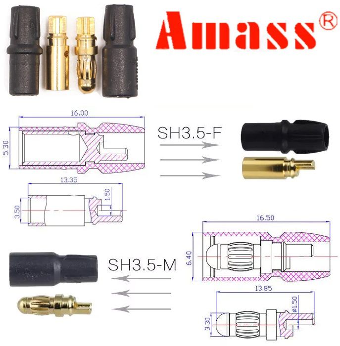 Conectores Amass SH - 3.5